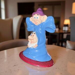 Snow White Seven Dwarfs Disney Dopey & Bashful Spinning Cake Topper A45